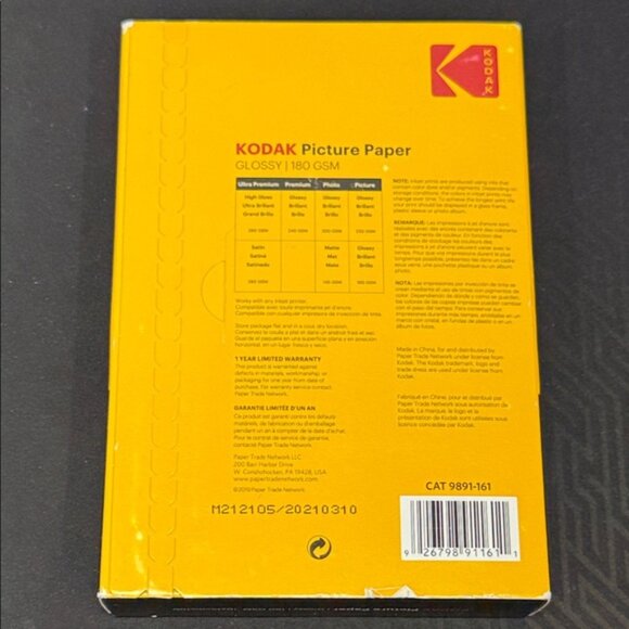Kodak Glossy Picture Paper 4x6 Brand New Sealed 100 counts - Picture 2 of 2